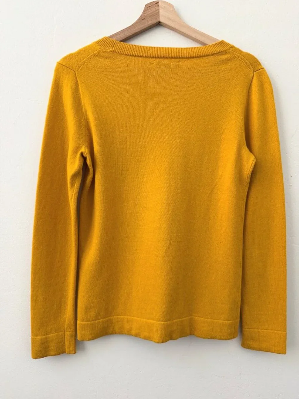 J.Crew Mercantile Golden Yellow Wool Blend Crewneck Sweater Size XS Office